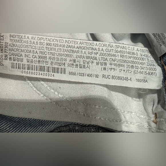 🌟Like New🌟 Zara: Wide Leg Distressed Women's Jeans- Size 0 - Picture 9 of 13